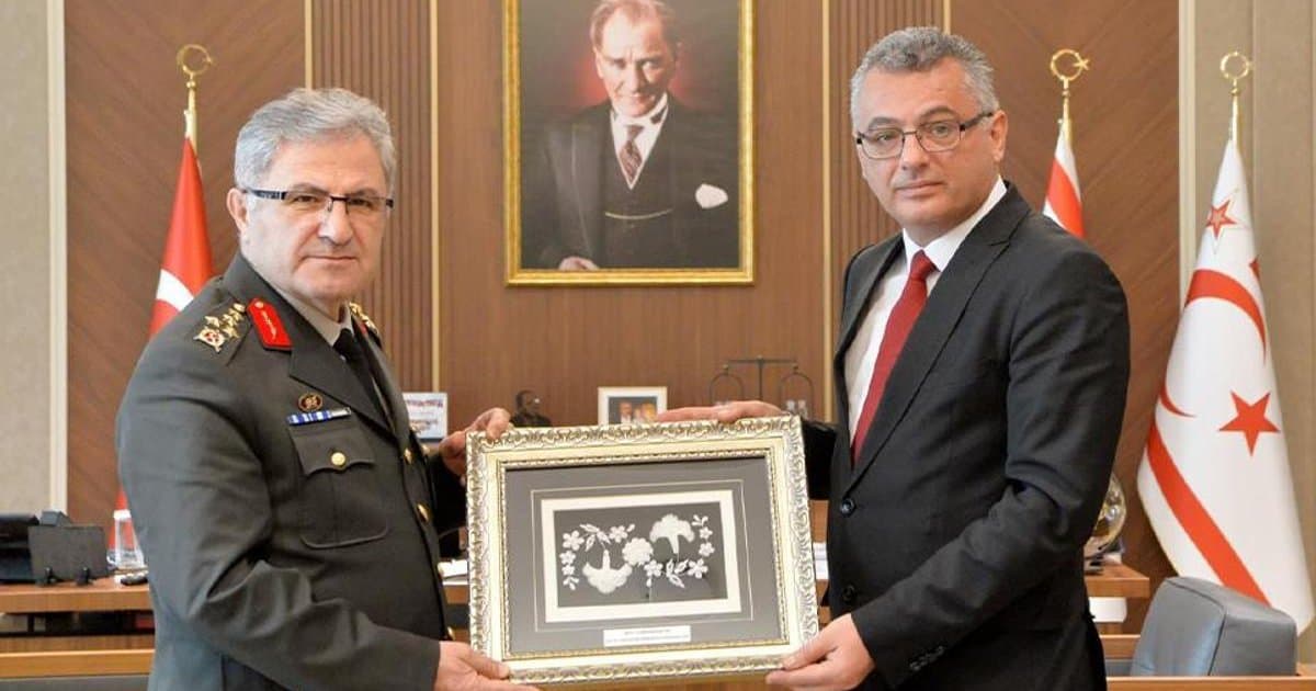 KKTC Cumhurbaşkanı Erhürman, Orgeneral Tokel'i kabul etti