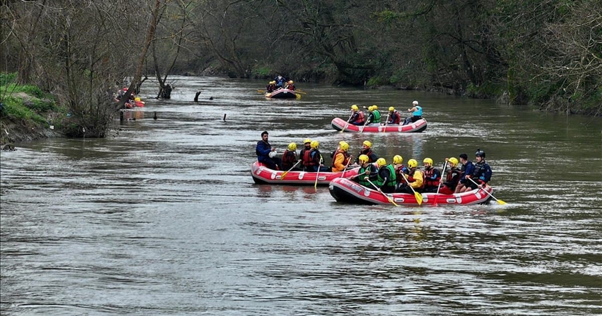 Melen Çayı'nda rafting sezonu başladı