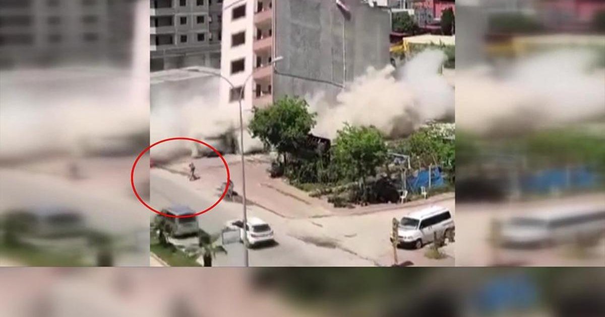 Adana'da kontrolsüz bina yıkımı: Kadın ölümden kıl payı kaçtı