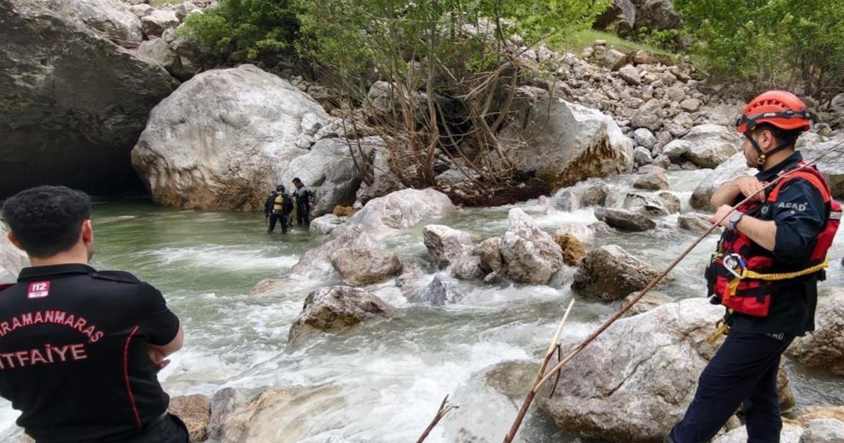Kahramanmaraş'ta nehirde kaybolan kişi için arama çalışmaları