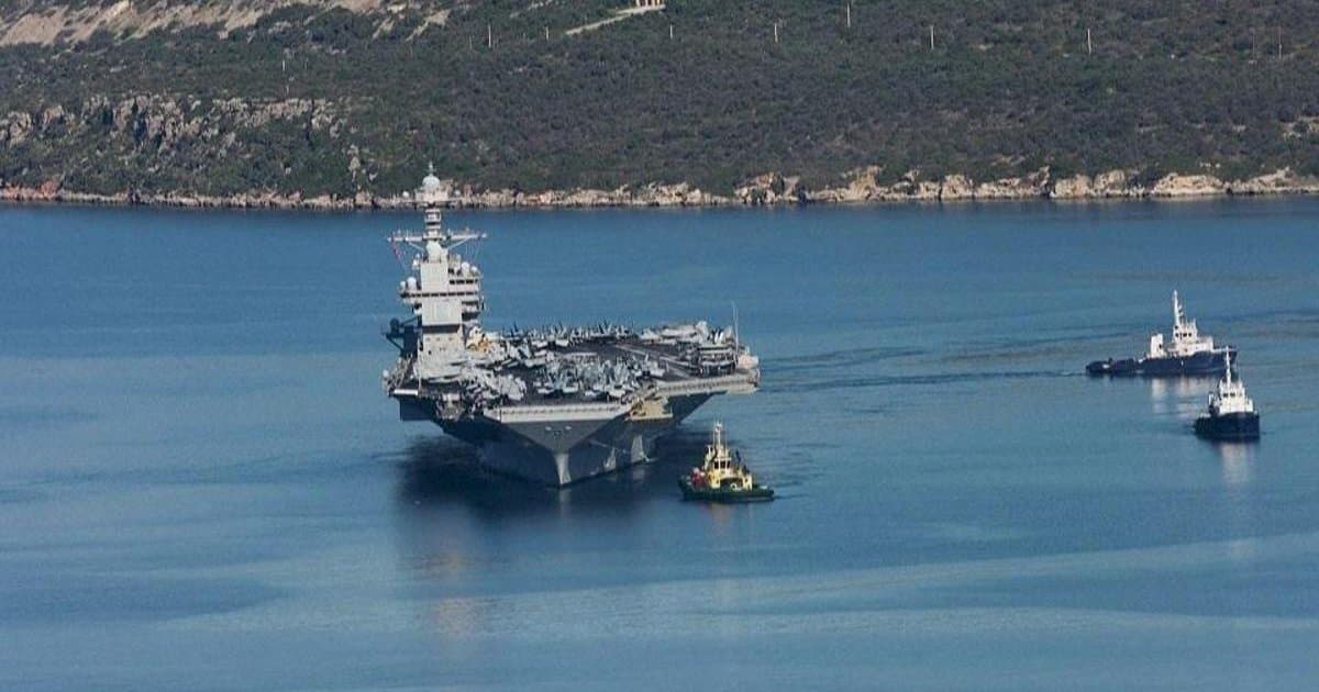 ABD savaş gemisi USS Gerald Ford Girit'ten ayrılıyor