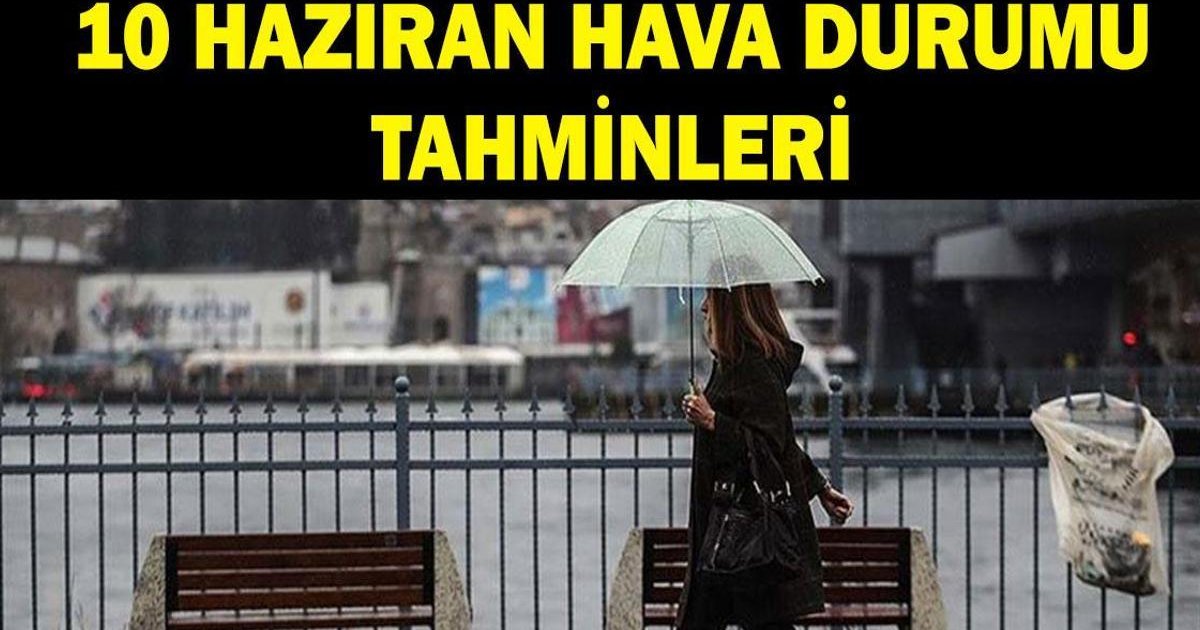 10 Haziran 2026 Hava Durumu Tahminleri