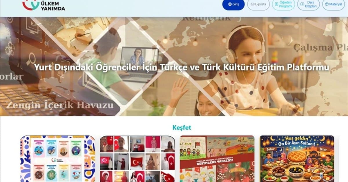 MEB'in 'Ülkem Yanımda' platformu 16 ülkede 2 binden fazla çocuğa ulaştı