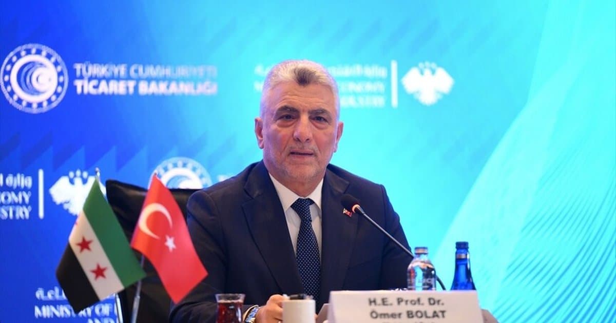 Bakan Bolat: Suriye ile ticaret 10 milyar dolara çıkabilir