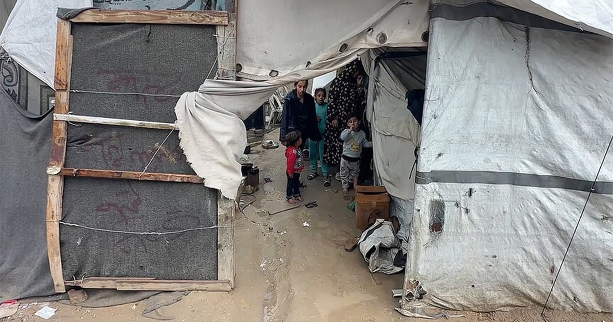 Gazze'de şiddetli yağışlar 1,9 milyon kişinin çadırını su bastı