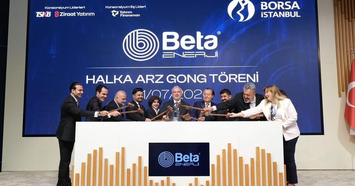 Beta Enerji ve Teknoloji AŞ Borsa İstanbul'da işlem görmeye başladı