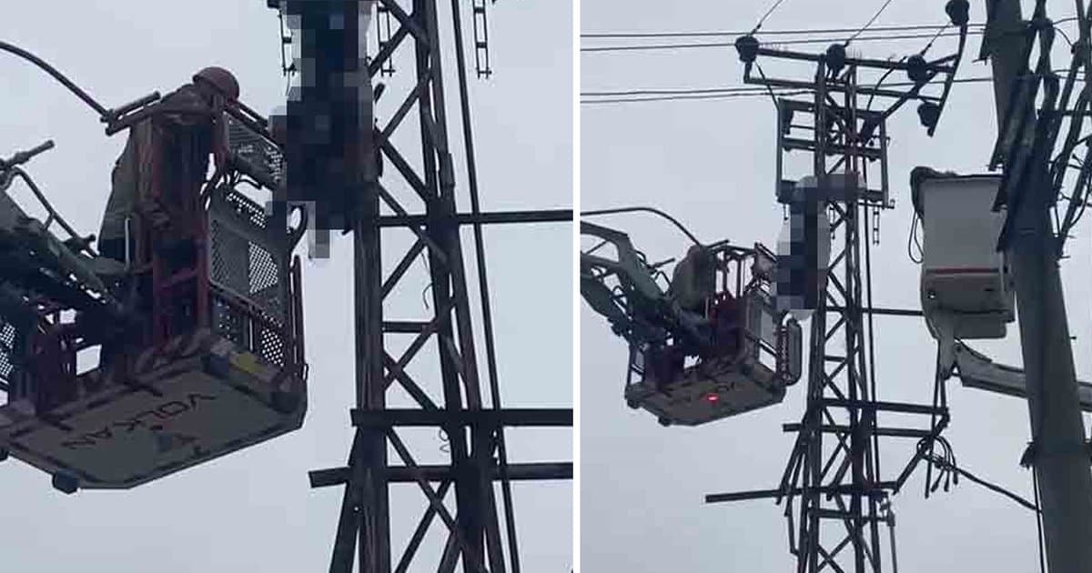 Bursa'da elektrik direğinde hırsızlık faciası