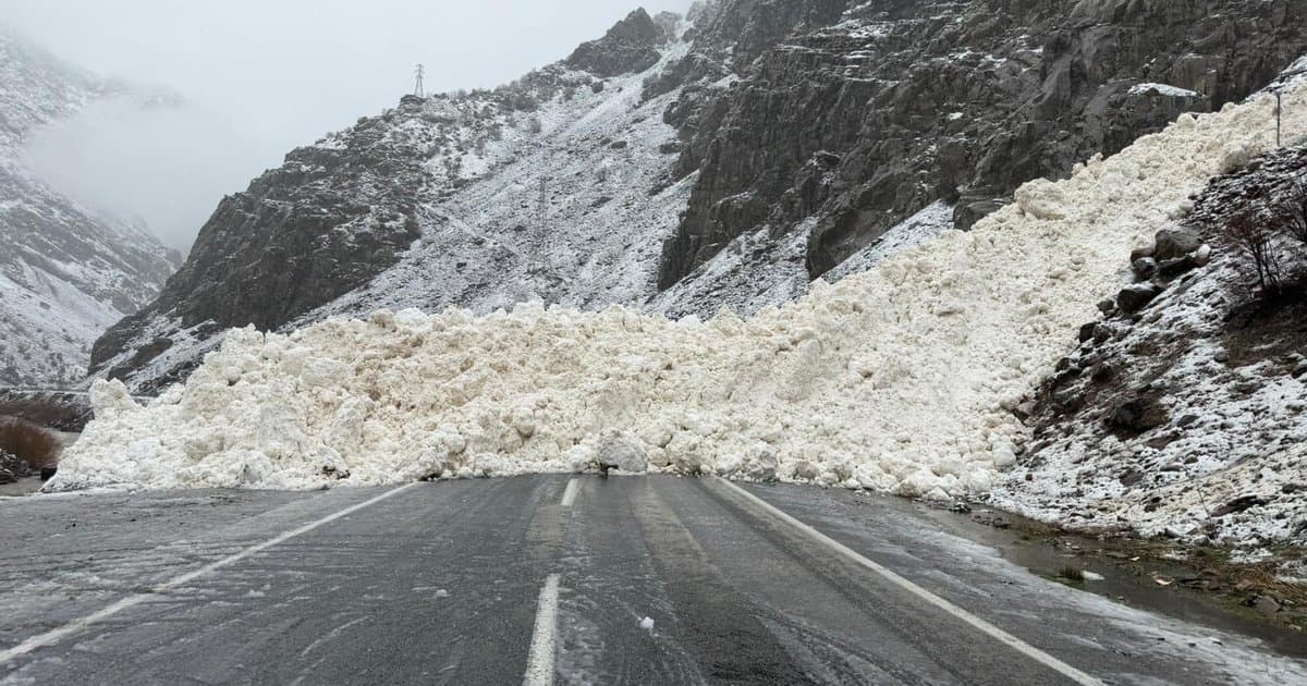 Hakkari-Çukurca kara yolu çığ nedeniyle kapandı