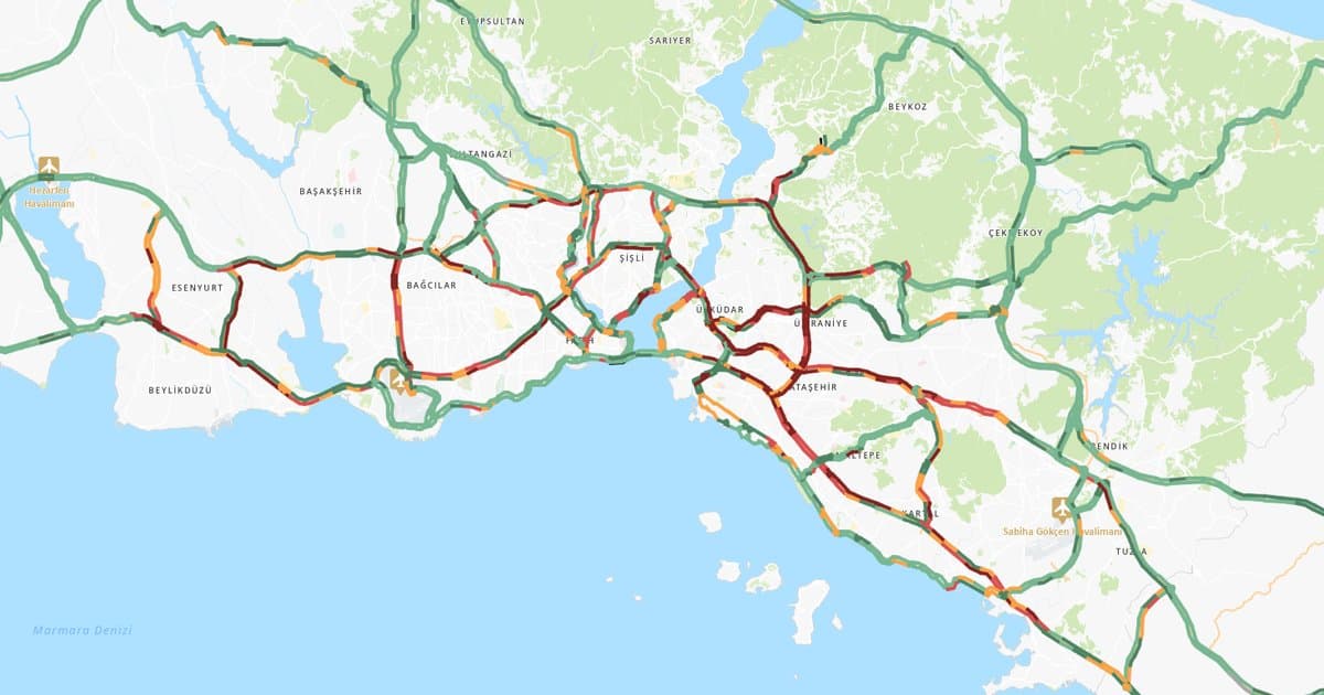 İstanbul'da Sabah Trafiği Yoğunlaştı