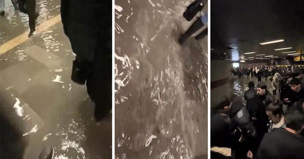 Mecidiyeköy metro alt geçidini su bastı
