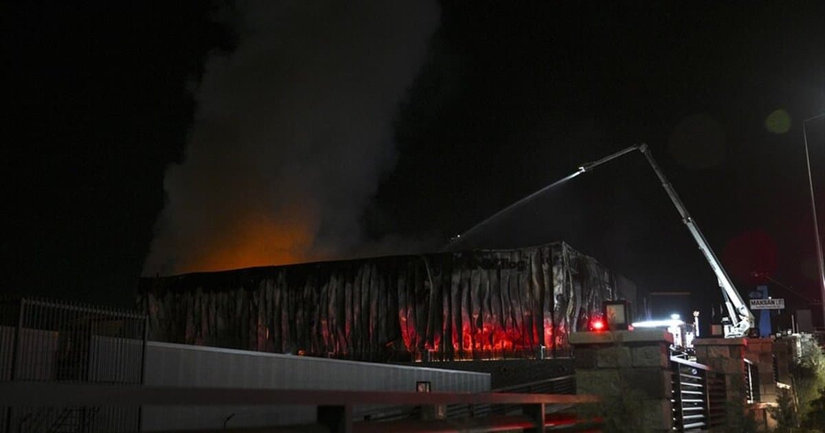 Ankara'daki ilaç fabrikasında yangın