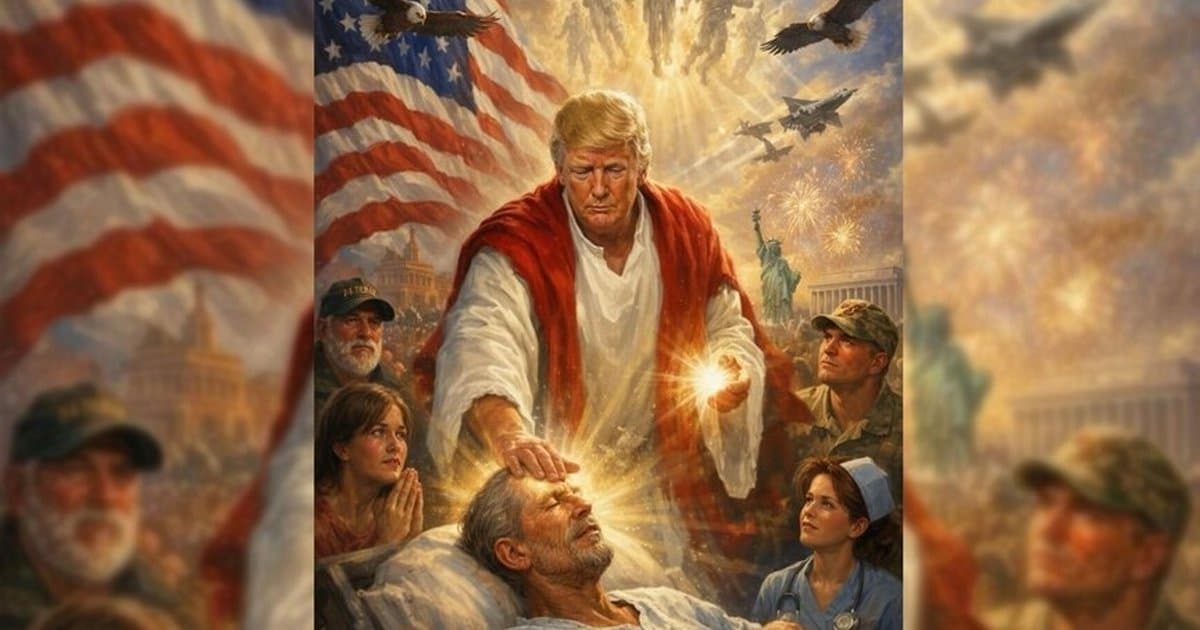 Trump, Papa 14. Leo'yu Eleştirdikten Sonra Kendisini Hazreti İsa Gibi Gösteren Görseli Paylaştı