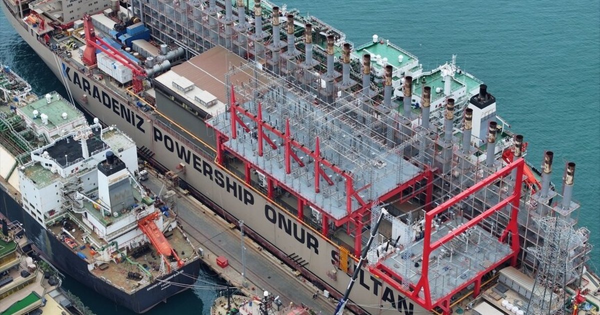 Yüzer enerji santrali Powership enerji arz açığına çözüm
