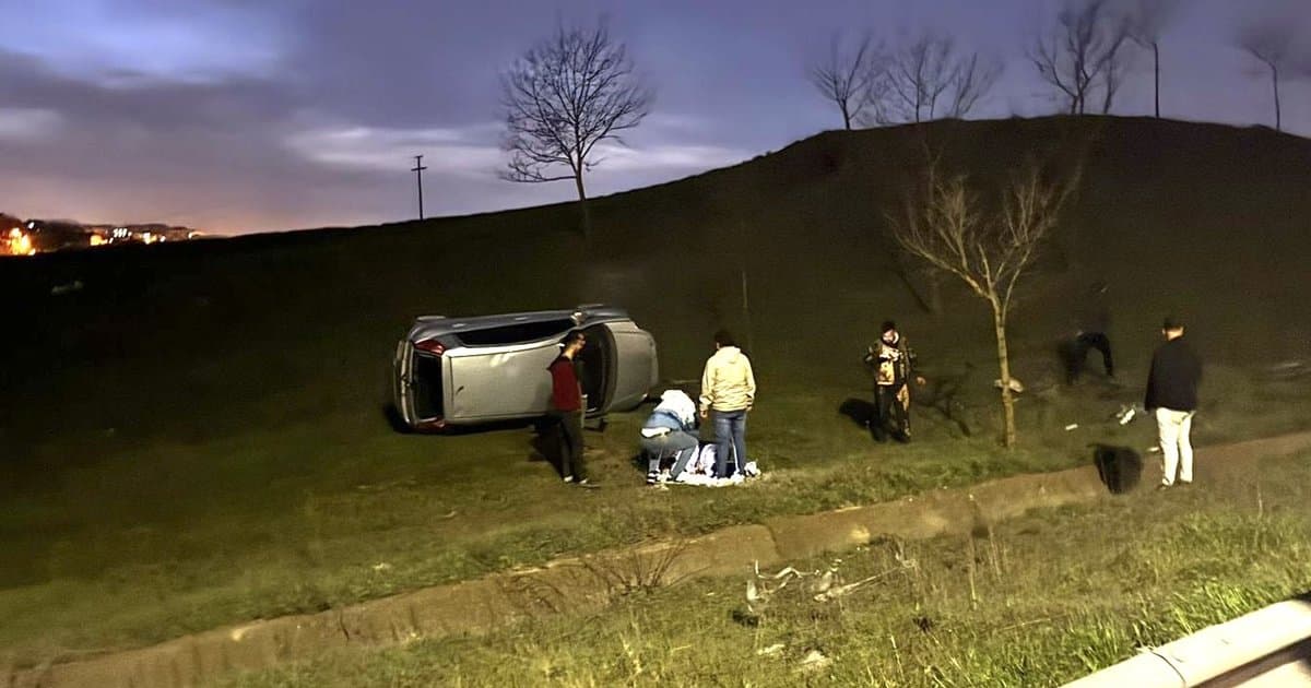 Alkollü Sürücü Şarampole Uçtu: 5. Kez Alkollü Çıktı