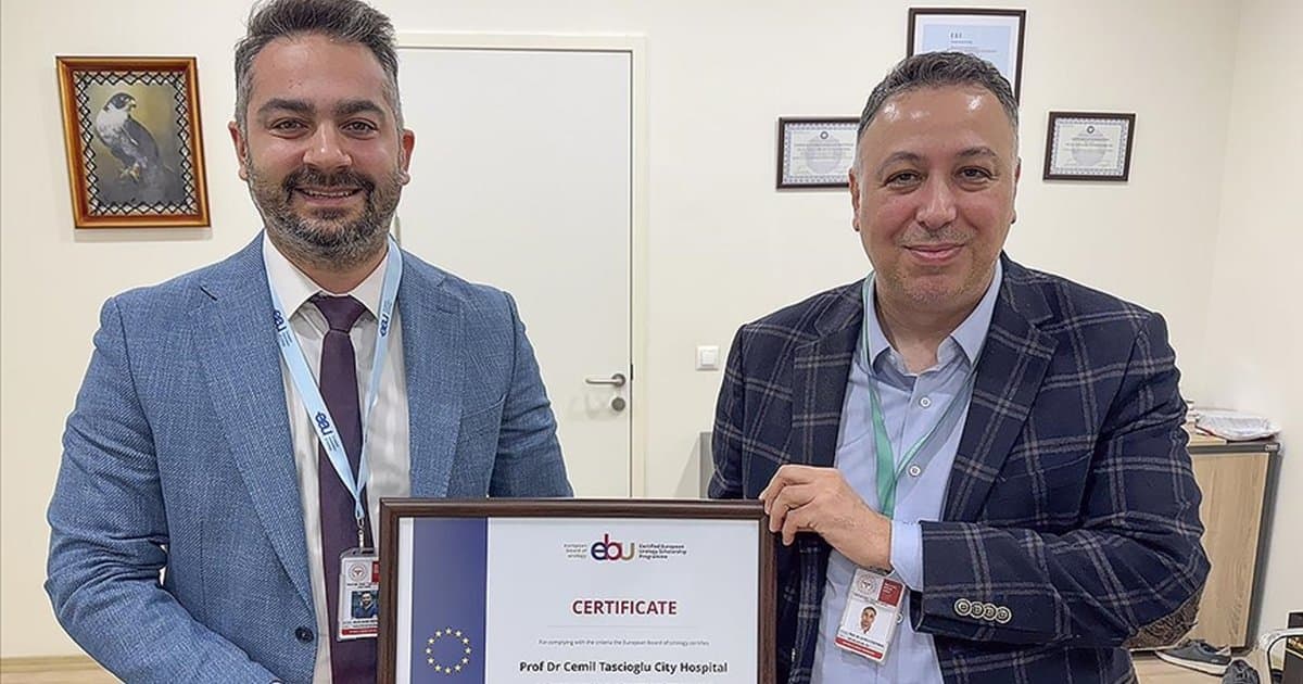 Prof. Dr. Cemil Taşcıoğlu Şehir Hastanesi Üroloji Kliniği Avrupa'da eğitim merkezi seçildi