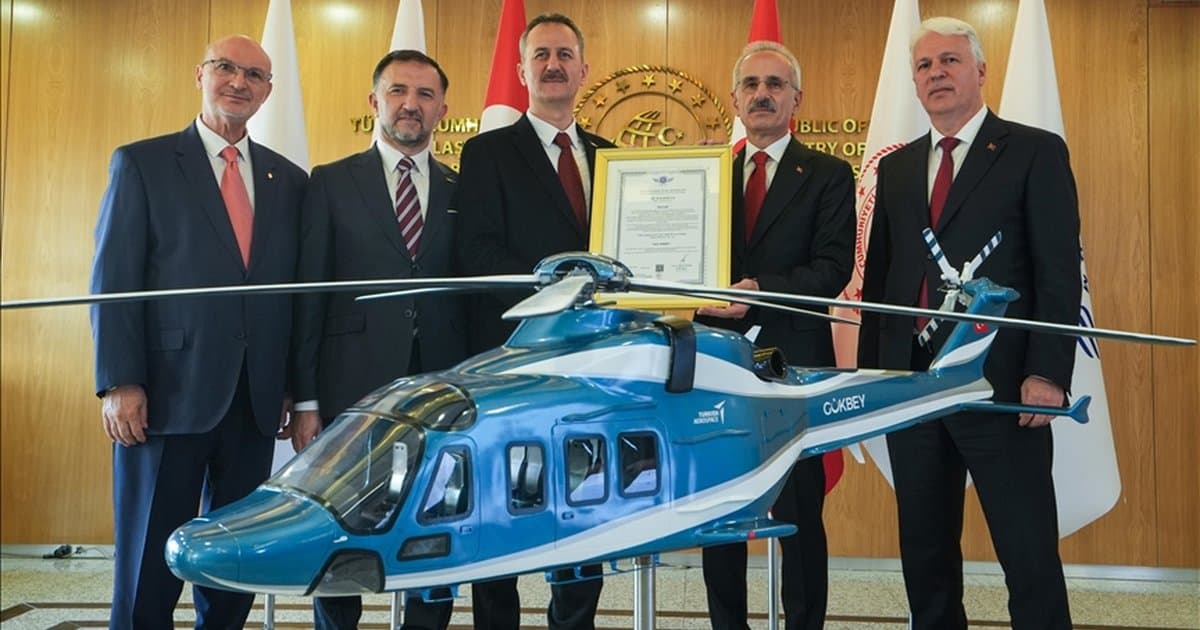 GÖKBEY Helikopteri Sertifika Teslim Töreni Gerçekleştirildi