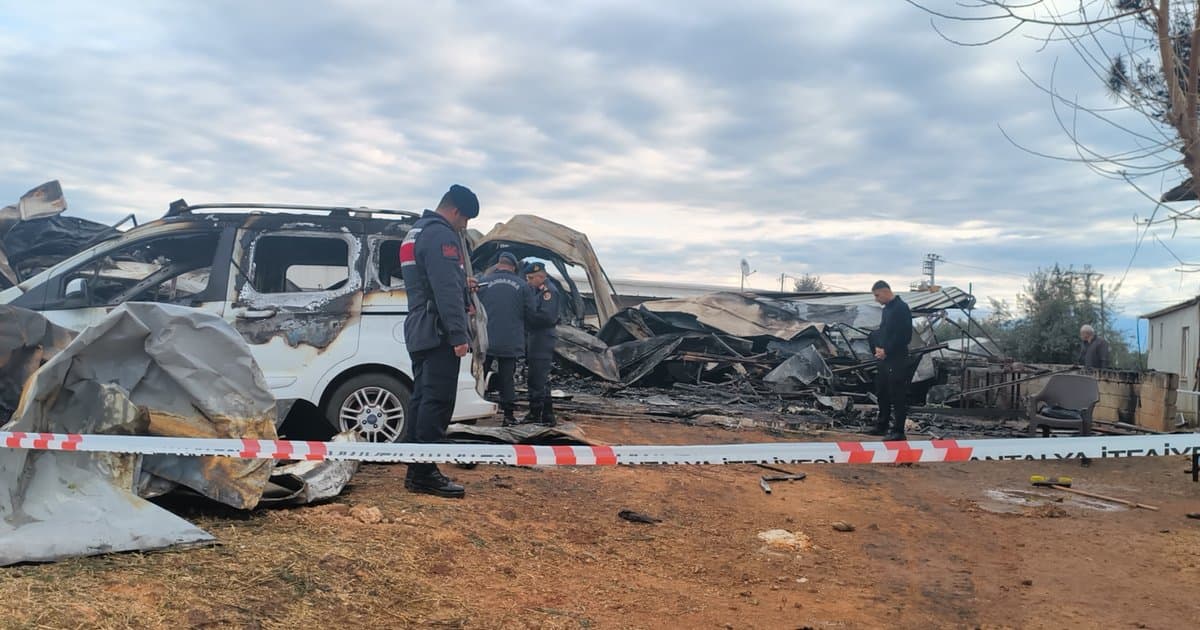 Antalya'da yangın faciası: 6 ölü
