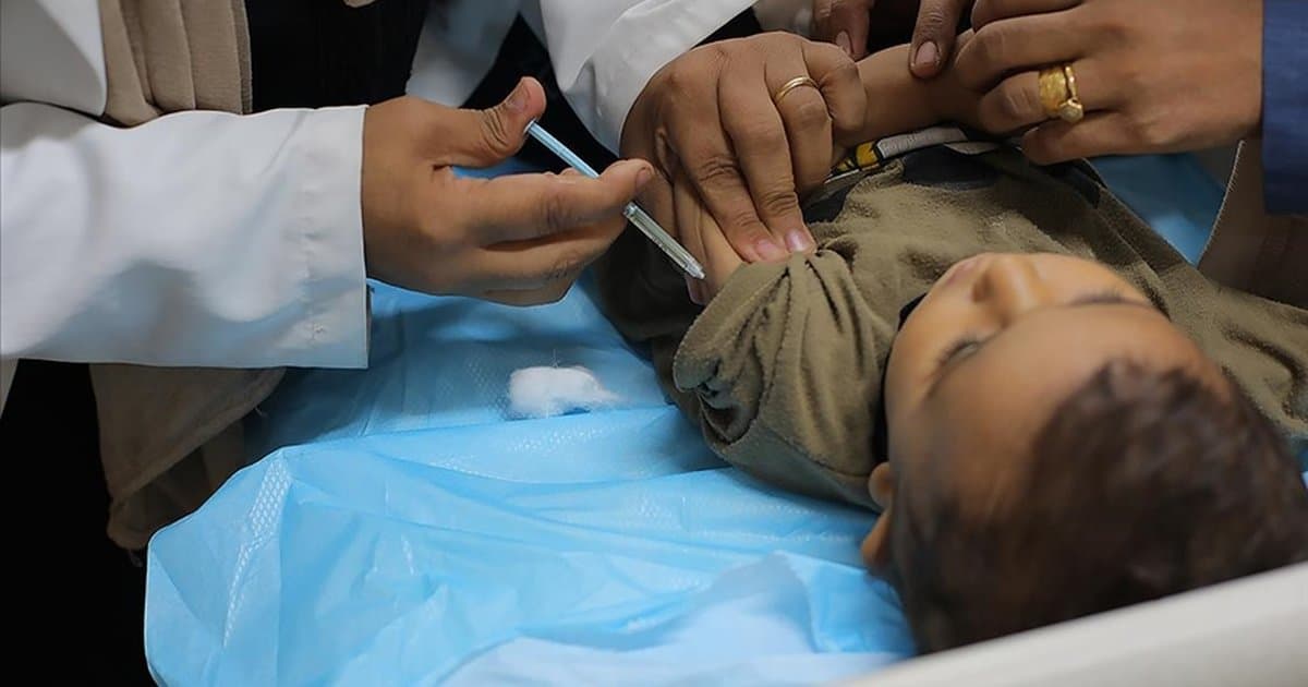 Gazze'de çocuk aşısı kampanyası