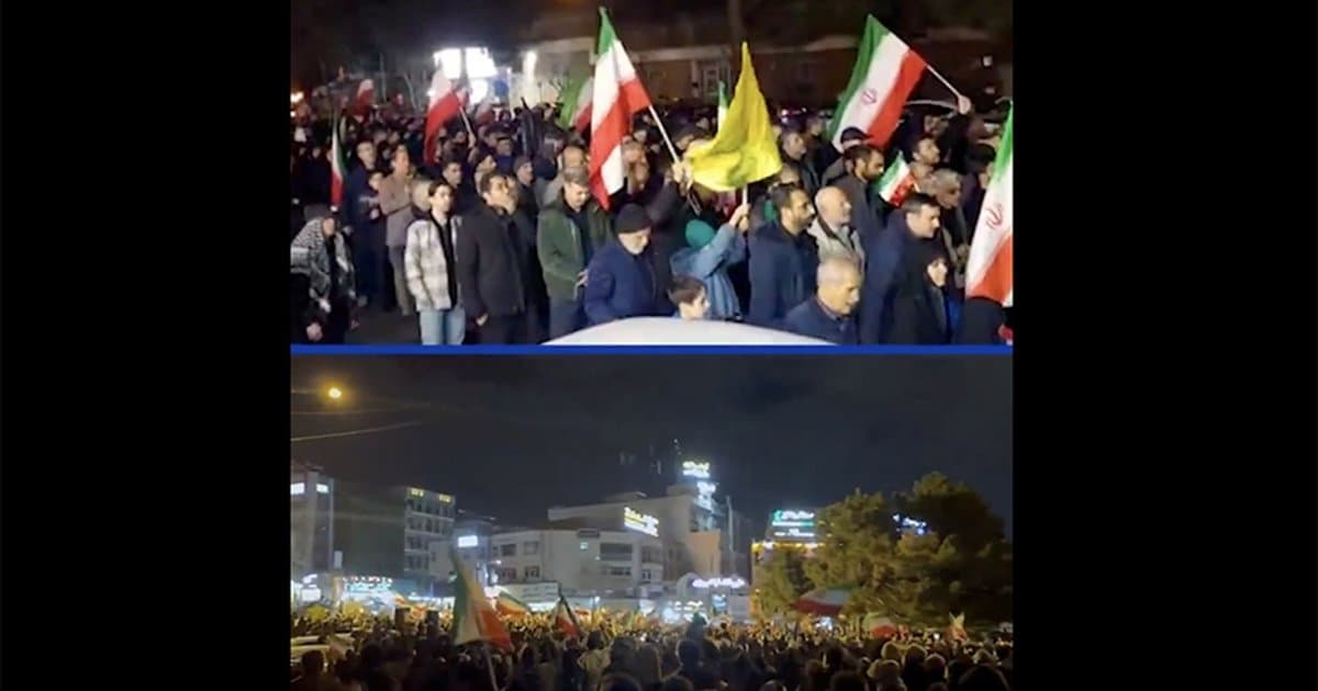 Tahran'da halk ABD ve İsrail'i protesto etti