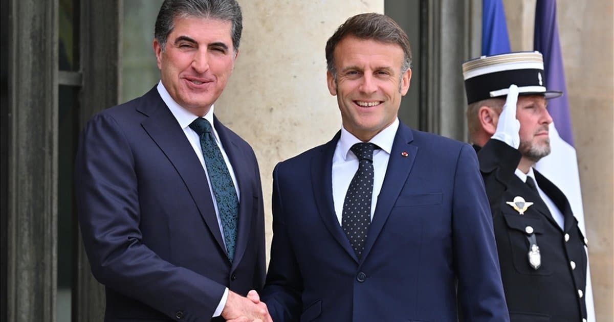Barzani ve Macron Bölgedeki Gelişmeleri Görüştü