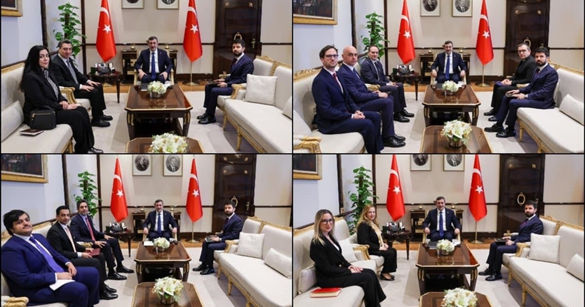 Cumhurbaşkanı Yardımcısı Yılmaz, 4 ülkenin büyükelçisini kabul etti