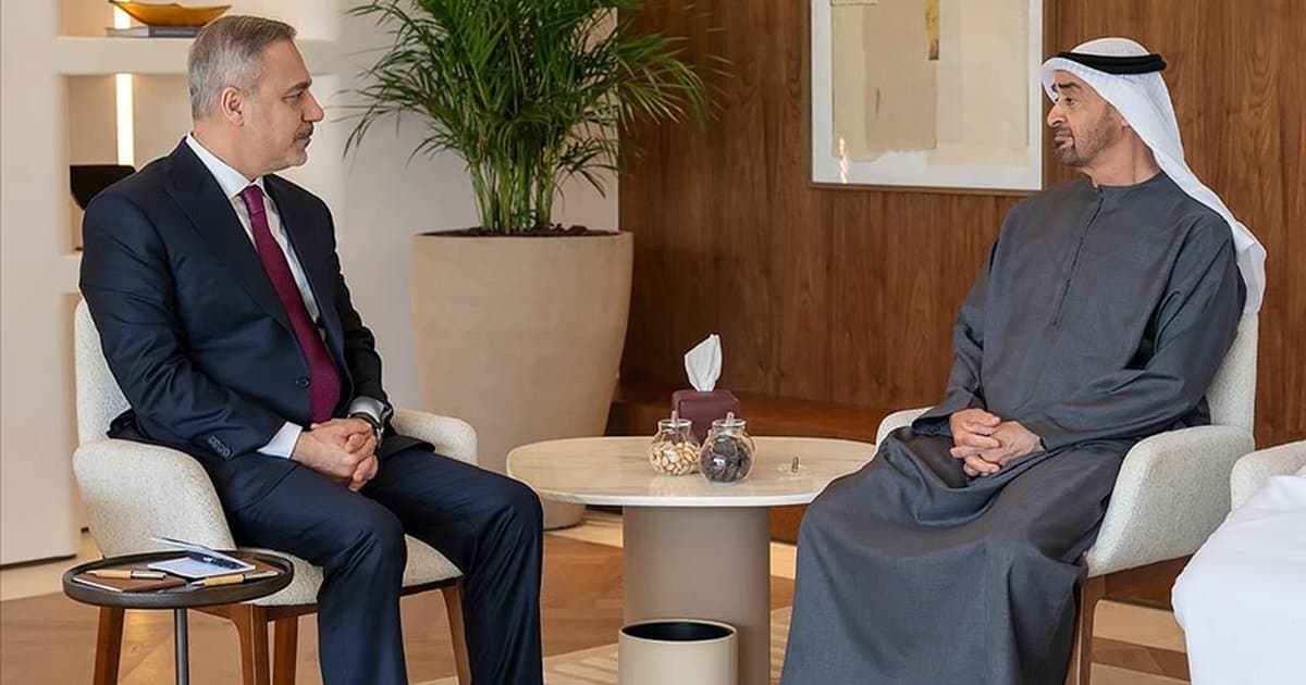 Dışişleri Bakanı Fidan, BAE Devlet Başkanı Al Nahyan ile görüştü
