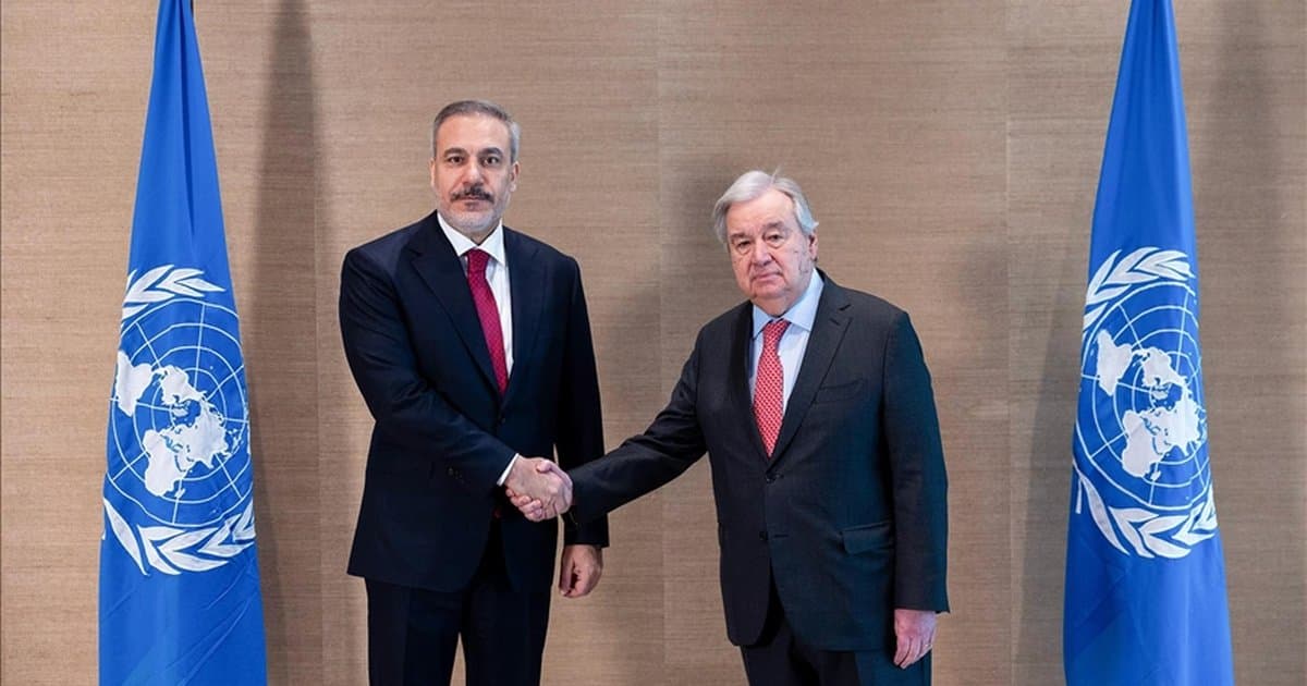 Dışişleri Bakanı Fidan, BM Genel Sekreteri Guterres ile görüştü