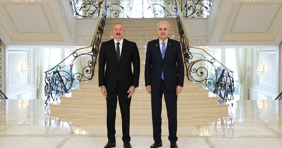 TBMM Başkanı Kurtulmuş, Aliyev tarafından kabul edildi