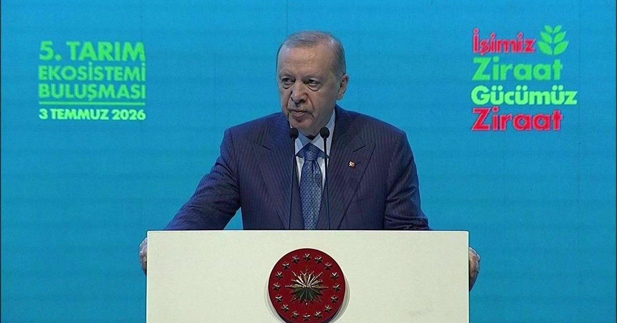 Cumhurbaşkanı Erdoğan'dan tarım açıklaması