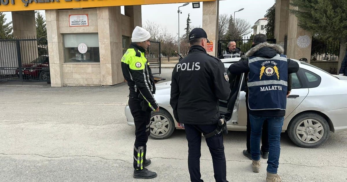 Malatya'da 'Huzur 44' uygulaması: 37 araca ceza