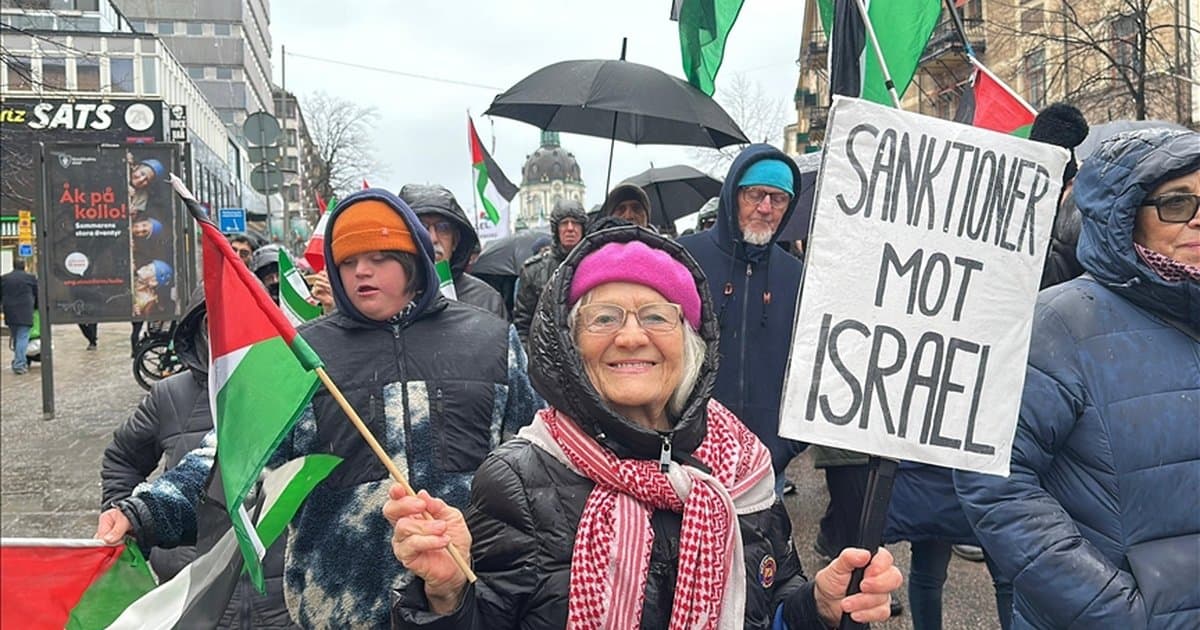 İsveç'te İsrail'in Batı Şeria'yı ilhak etme kararı protesto edildi