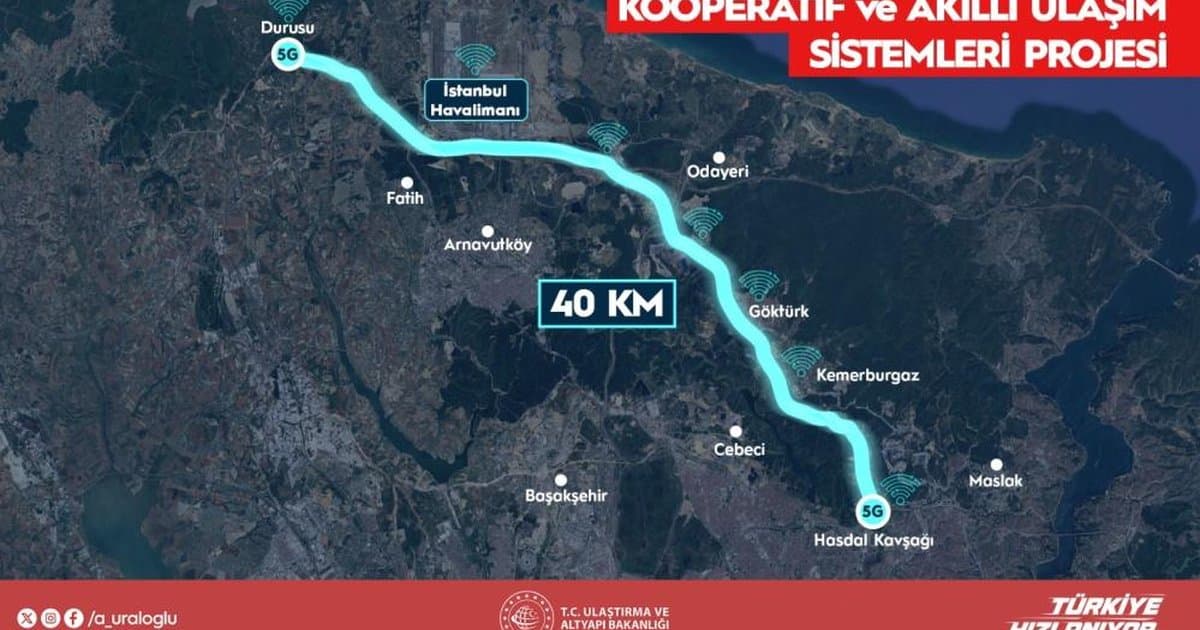 İstanbul'un ilk akıllı yolu hizmete girdi