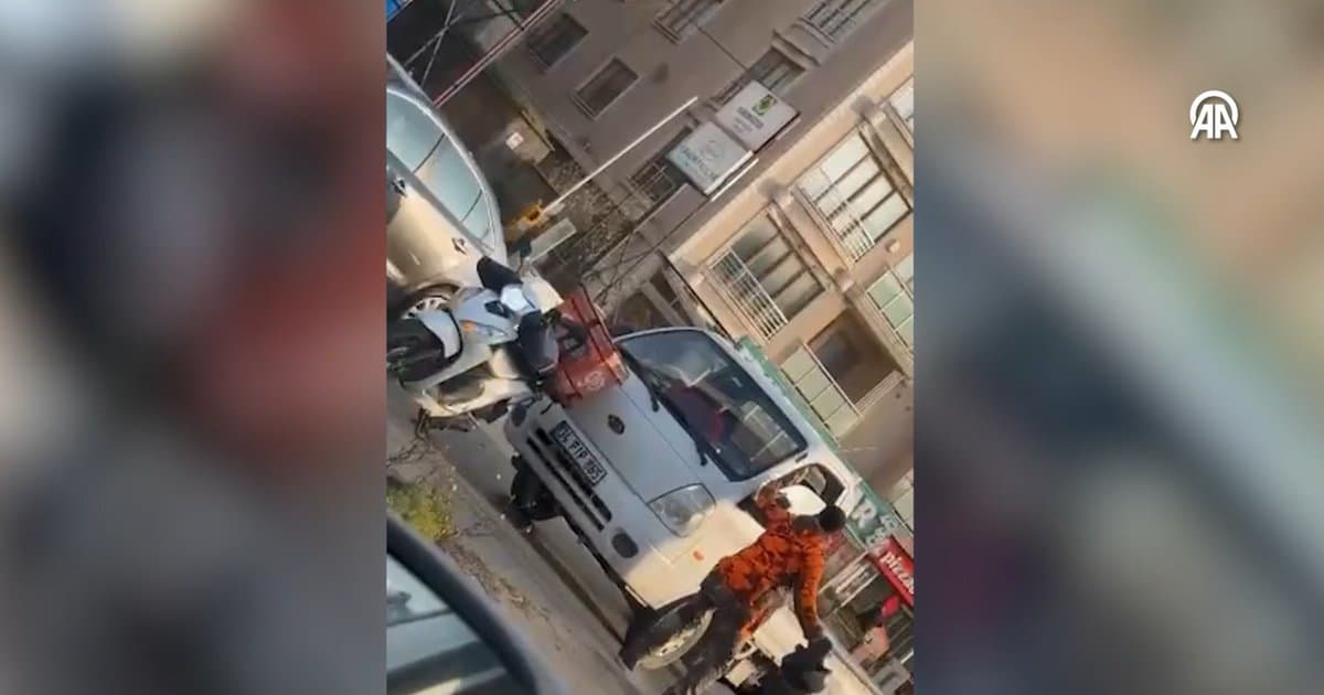 Trafik tartışması kasklı saldırıya dönüştü