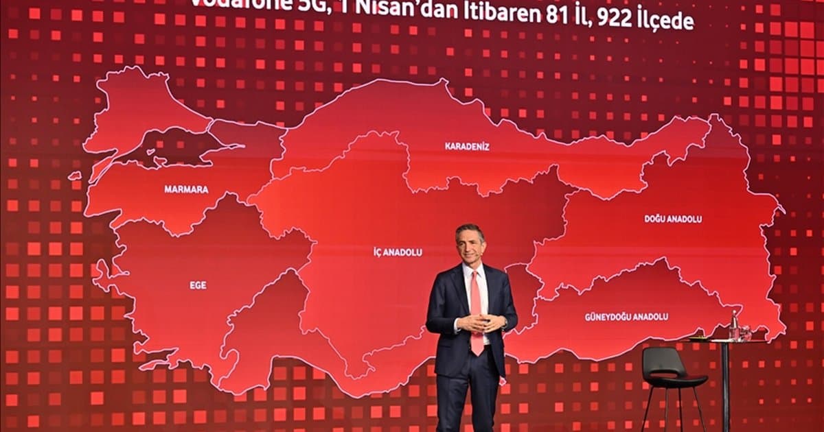 Vodafone 1 Nisan'da 81 İlde 5G Hizmetini Başlatıyor