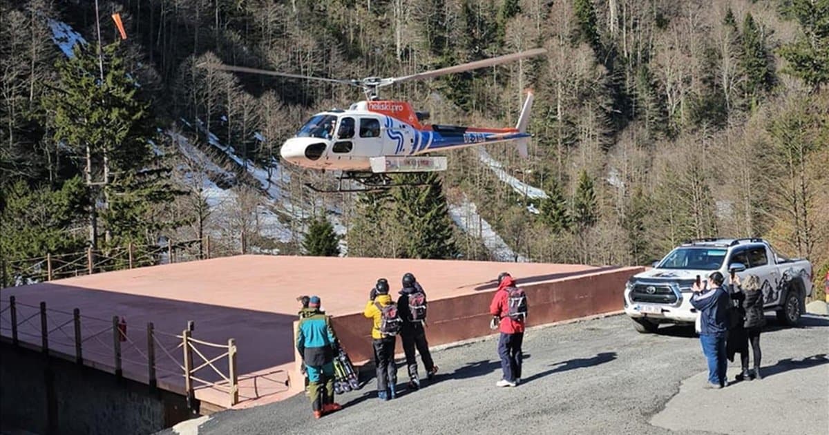 Kaçkar Dağları'nda heliski sezonu sona erdi