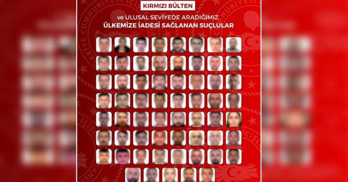 Aranan 61 suçlu Türkiye'ye getirildi