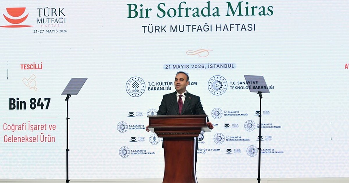 Bakan Kacır: Anadolu mutfağı çevreci anlayışın köklü örneklerinden