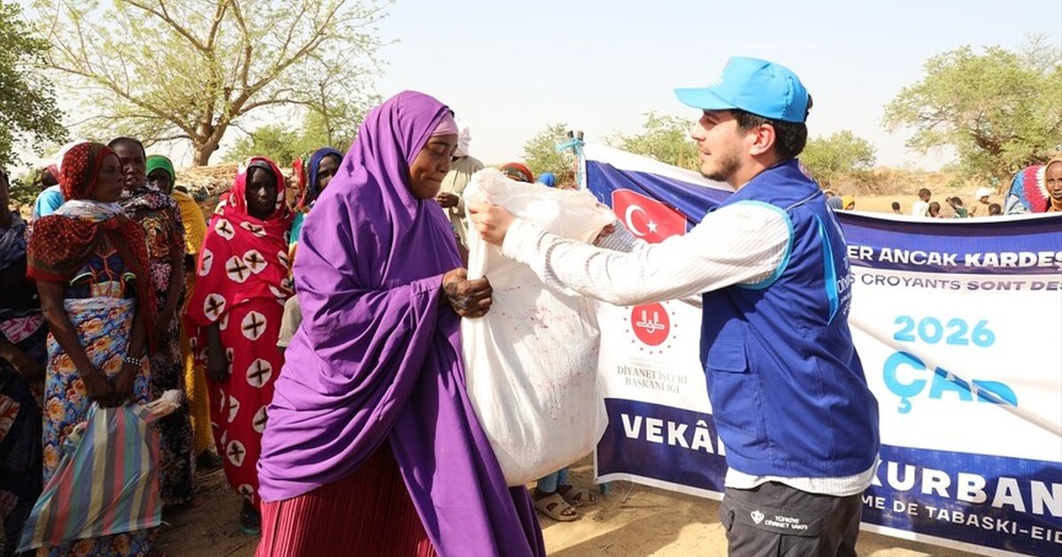 Türkiye Diyanet Vakfı Çad'da binlerce aileye kurban eti ulaştırdı