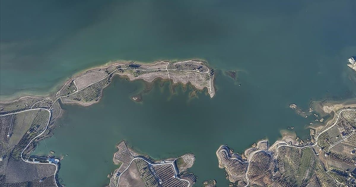 Karakaya Barajı yağışlarla canlandı