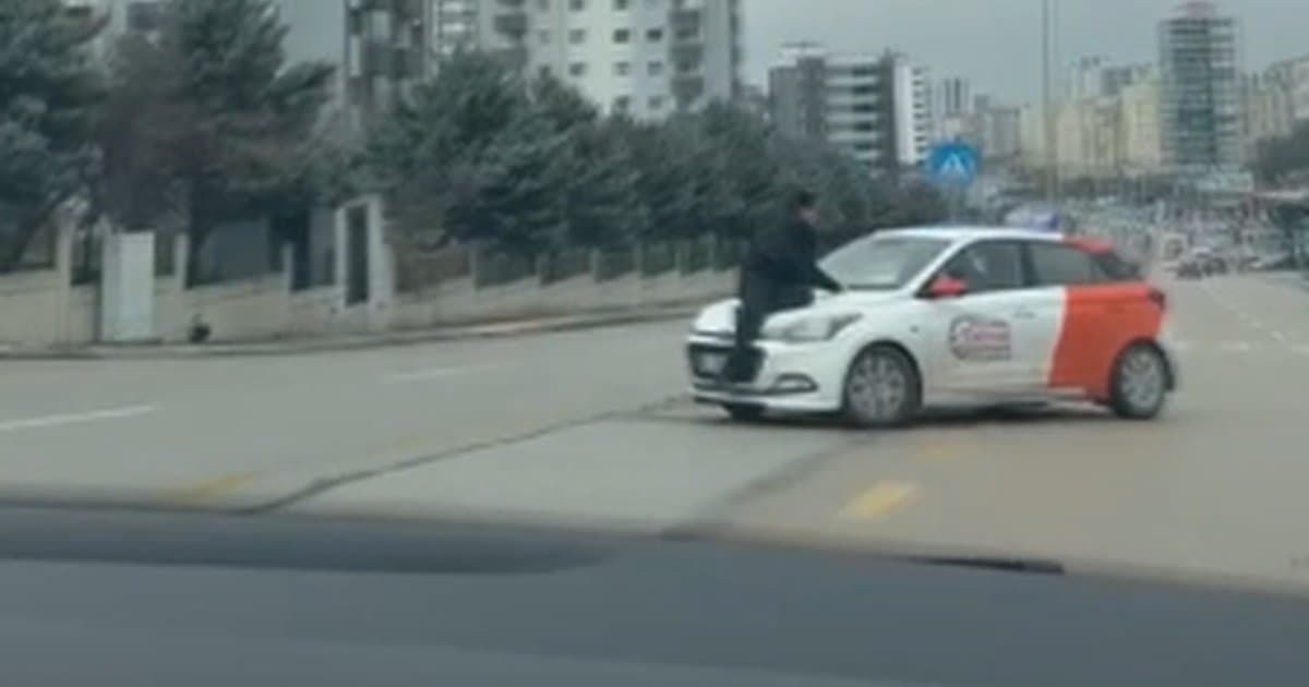 Ankara'da tartışma sonrası aracın kaputunda metrelerce sürüklendi