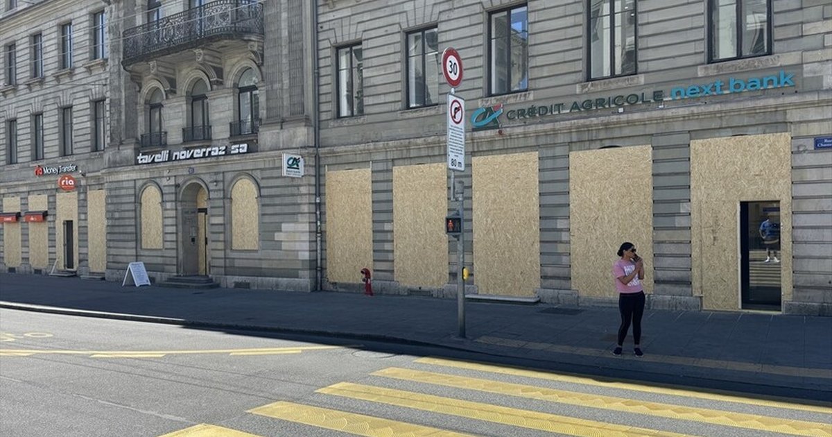 Cenevre'deki işletmeler G7 Zirvesi öncesi güvenlik önlemi aldı