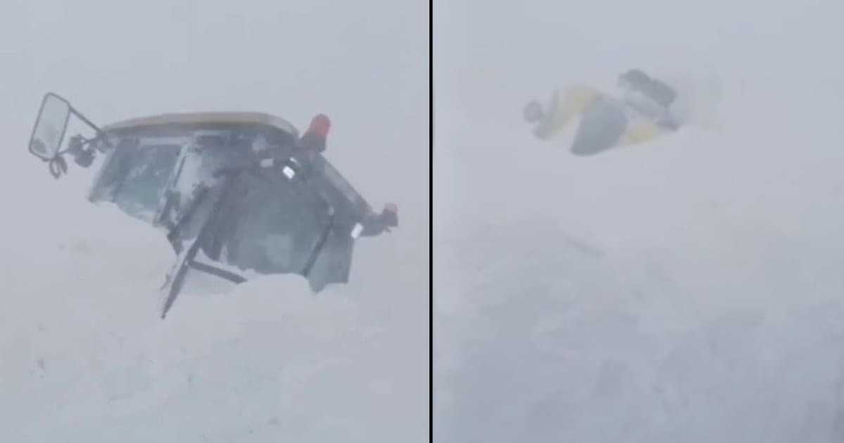 Kar temizliği yapan ekiplerin üzerine çığ düştü