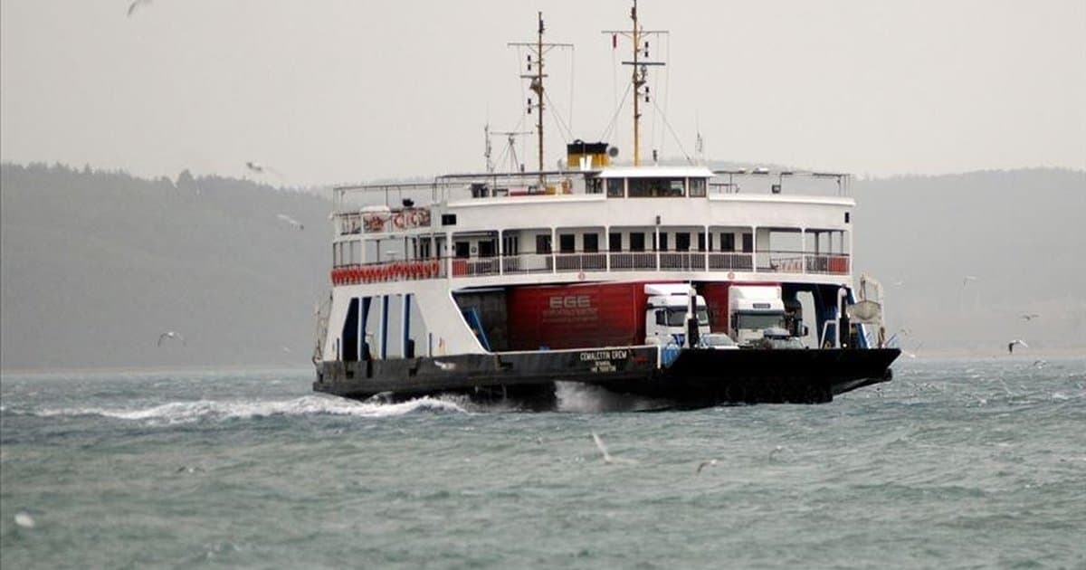 Güney Marmara-Adalar hattında feribot seferleri iptal