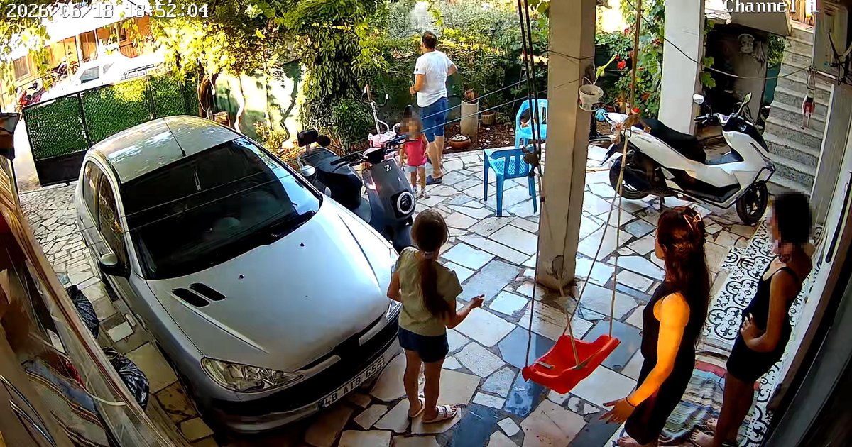 Fethiye'de bahçe kapısı cinayetinde güvenlik kamerası görüntüleri
