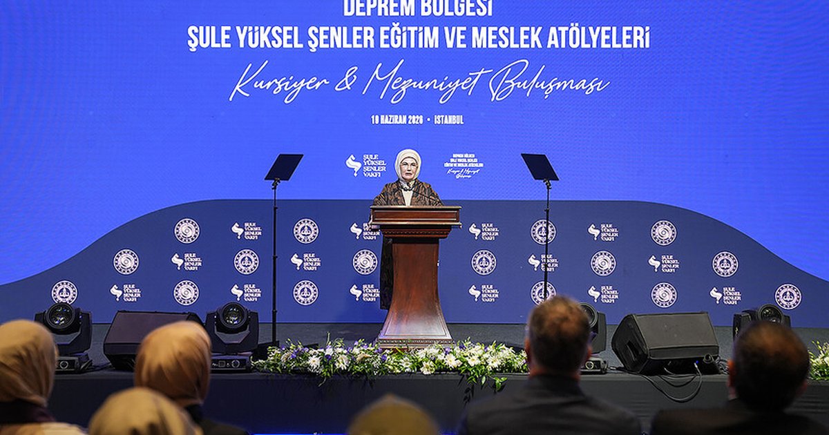 Emine Erdoğan'dan Şule Yüksel Şenler Eğitim ve Meslek Atölyeleri'ne destek
