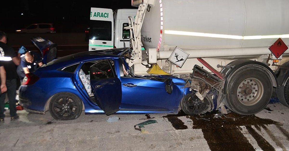 Adana'da trafik kazası: 1 ölü, 2 yaralı