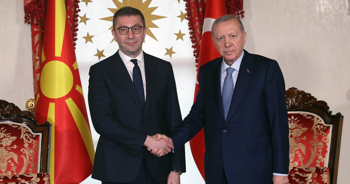 Cumhurbaşkanı Erdoğan, Mickoski'yi kabul etti