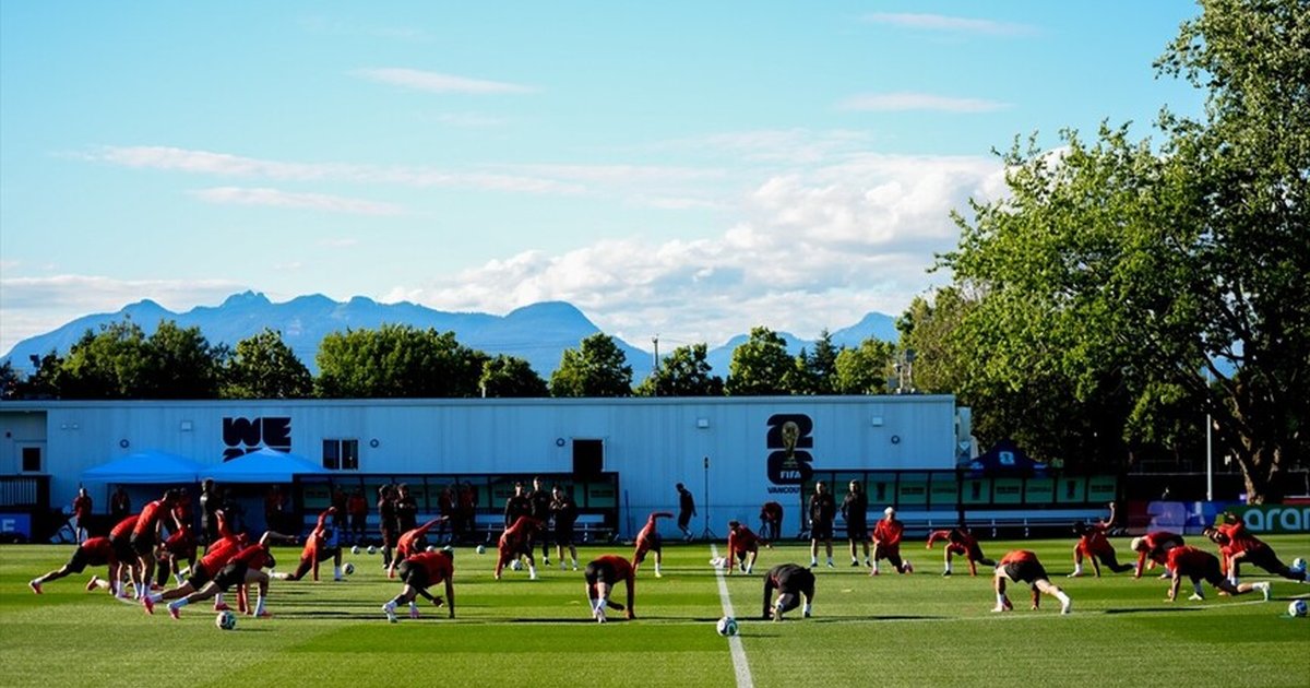 A Milli Futbol Takımı Kanada'da ilk idmanını yaptı