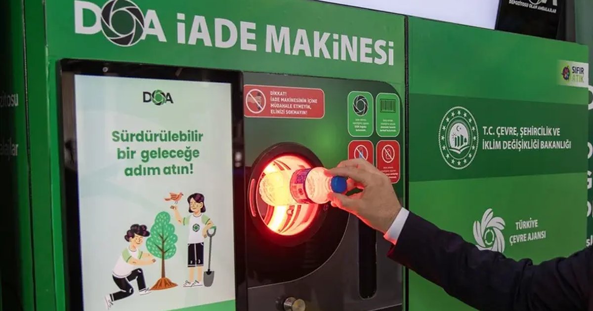 DOA makinelerine bir günde 1,5 milyon şişe atıldı