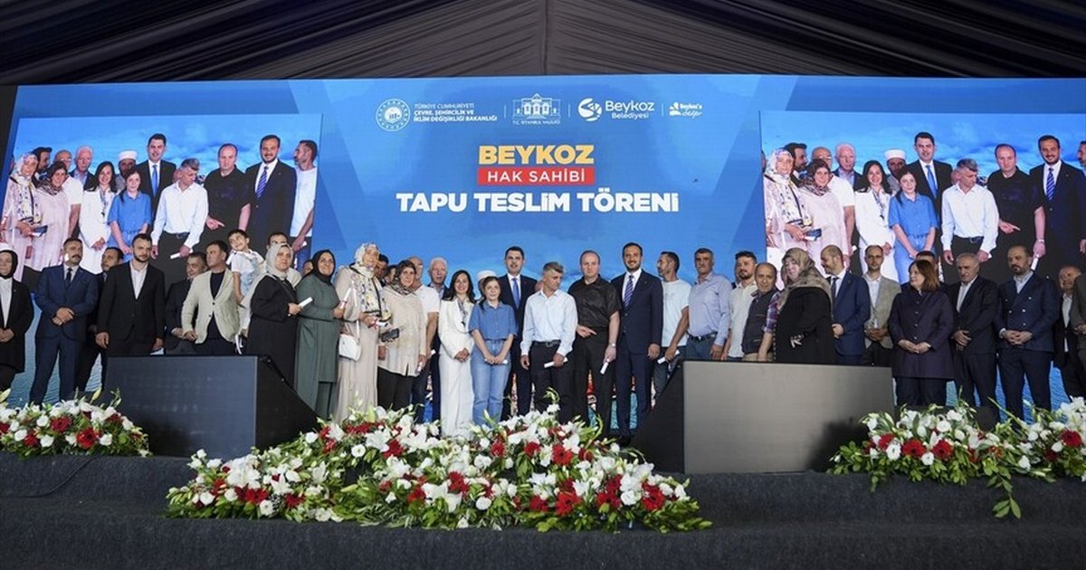 Beykoz'da 1071 kişiye tapu teslimi